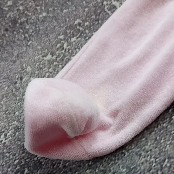 VINTAGE Kids One Piece with Bunny Design - Pink and Teal OPTI ZIPPER - Picture 4 of 8